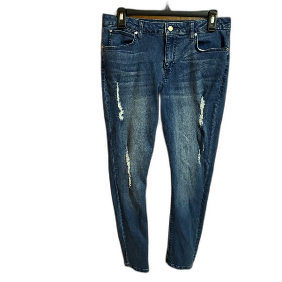 Jennifer Lopez Dark‎ Wash Skinny Jeans Size 10 - Picture 1 of 15